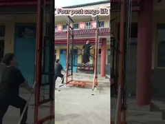 Ascenseur à double mât de marchandises, hydraulique, entrepôt de marchandises, ascenseur à double guide, 7 m