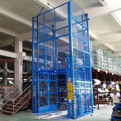 acheter 3m-9m ascenseur de cage hydraulique entièrement en cage ascenseur de chargement vertical d'entrepôt ascenseur de chargement online manufacture