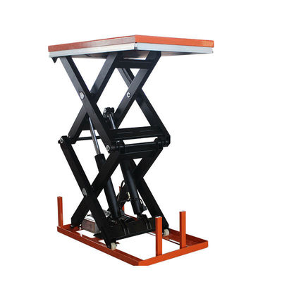 acheter 3.5m 1000kg Table de levage à ciseaux stationnaire Table hydraulique à double ciseau online manufacture