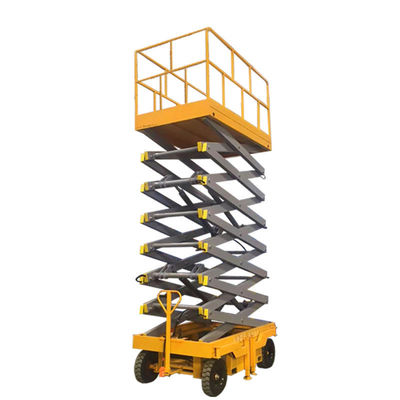 acheter Plateforme de levage à ciseaux mobiles de 500 kg, levage à ciseaux hydrauliques de 10 m de hauteur de travail online manufacture