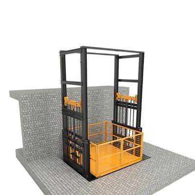 acheter Entrepôt industriel Ascenseur hydraulique de fret Guide vertical Ascenseur de marchandises ferroviaires online manufacture