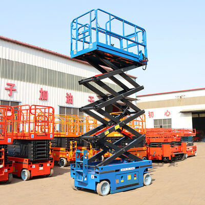 acheter 6m 8m 230kg 450kg Mobile Hydraulic Lift Platform Electric Scissor Lift fabrication en ligne
