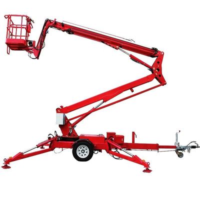 Électeur hydraulique à rampe de 16 m, remorquable, articulé, pour le travail aérien
