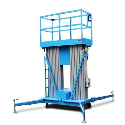 12 m élévateur à double mât vertical élévateur à téléscopie électrique