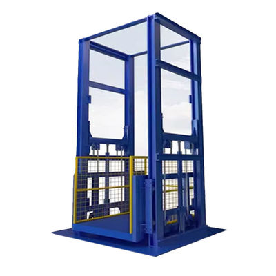 Bleu 3000 kg d'entrepôt d'ascenseur de marchandises 3m-9m mini-élévateur de marchandises