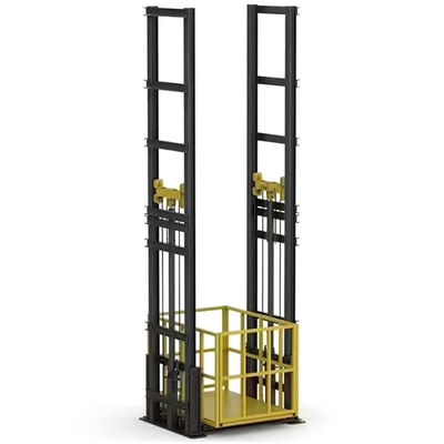 Ascenseur à double mât de marchandises, hydraulique, entrepôt de marchandises, ascenseur à double guide, 7 m
