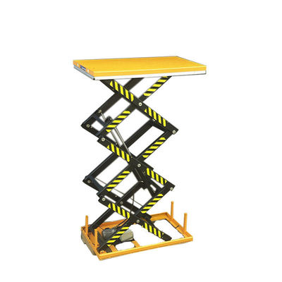 Table de levage hydraulique à ciseaux 1000 kg Charge 4 m Table de levage stationnaire