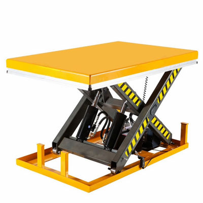 Capacité de 4000 kg Ascenseur hydraulique fixe à ciseaux Table de levage verticale de petite taille