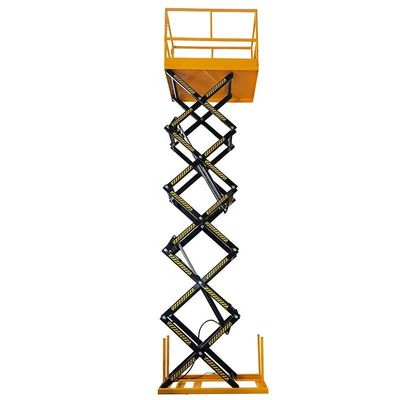 1T - 4T élévateur de chargement à ciseaux hydraulique électrique fixe 1m - 4m élévateur à ciseaux
