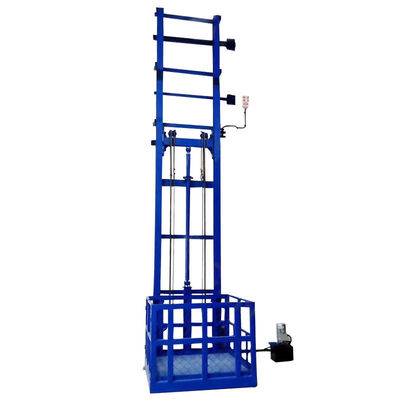 Ascenseur hydraulique à guidage unique de 1 tonne pour entrepôt