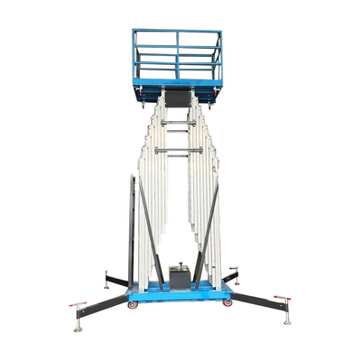 Plateforme de levage à double mât en alliage d'aluminium