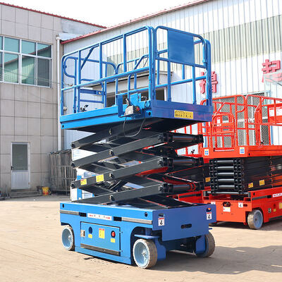 6 à 8 m 320 kg électrique hydraulique petite plateforme de levage auto-propulsé porte-ciseaux