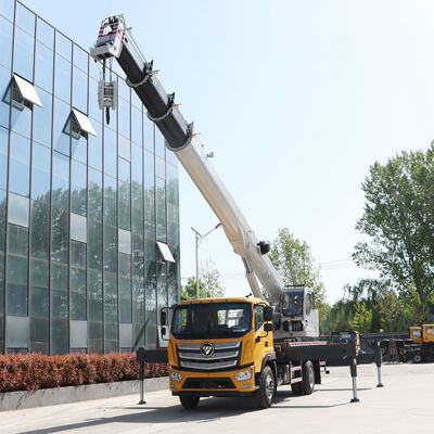 Cran à bras droit monté sur camion 10m Boom Cran hydraulique de levage