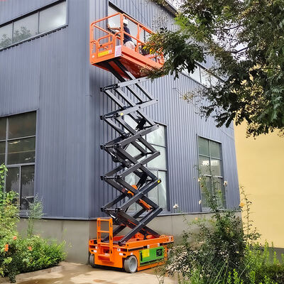 Plateforme hydraulique électrique à ciseaux pour l'entretien des bâtiments