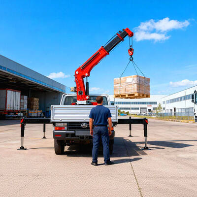 Grue de camion pliable de 4 tonnes pour mini-camionnette