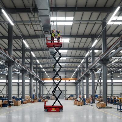 Ascenseur à ciseaux électriques industriels 6m 8m 10m Plateforme de levage de travail aérien