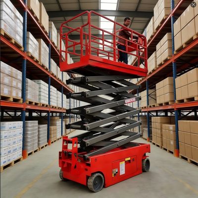 6m 8m 10m 12m Ascenseur à ciseaux autopropulsé Ascenseur hydraulique Plateforme de levage aérien