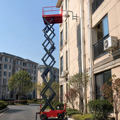 12m 500kg Scissor Lift Platform Hydraulic Mobile Scissor Lifter