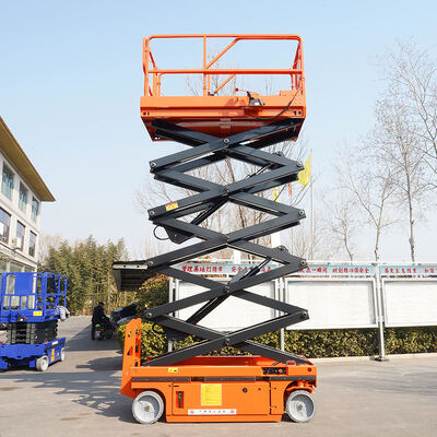 7.8m Petite plateforme hydraulique électrique de levage de ciseaux pour le travail aérien