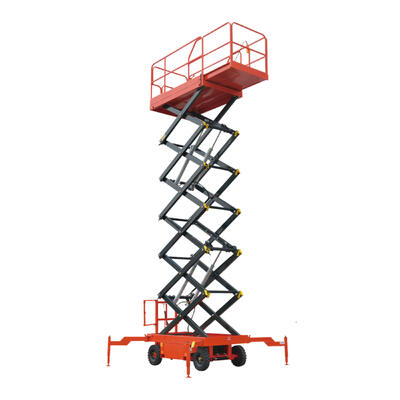 6m - 10m 2000kg Plateforme mobile de levage à petite ciseaux électriques