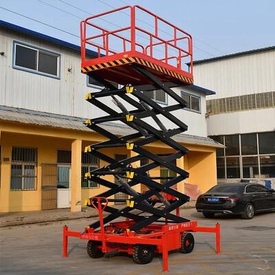 Plateforme de travail mobile à ciseaux durable 10m 12m pour opérations extérieures