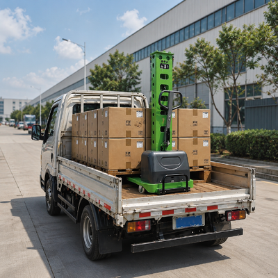 individu de 1000kg 1.6m chargeant le poussoir portatif de palette d'empileur électrique