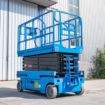 Taille maximum autopropulsée électrique bleue de la capacité 13.8m de l'ascenseur 320kg de ciseaux
