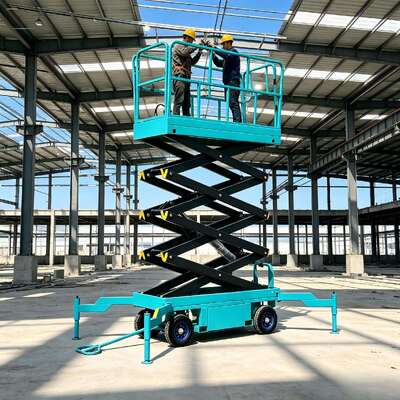 Plateforme de levage à ciseaux électriques mobiles 4m - 10m Hauteur 500kg