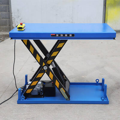 Table élévatrice fixe hydraulique de ciseaux de capacité de 2 tonnes pour l'entrepôt