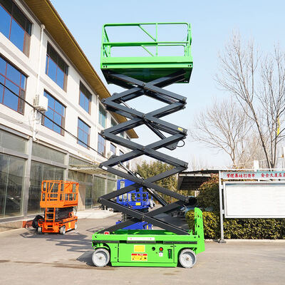 Plateforme élévatrice électrique à ciseaux autopropulsée 320 kg Capacité 12 m Hauteur de travail