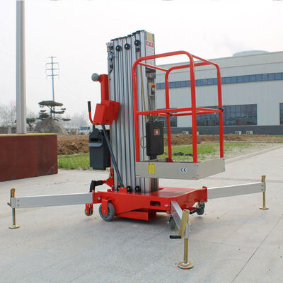Plateforme de levage verticale en aluminium léger à mât unique de 8 m 10 m 12 m