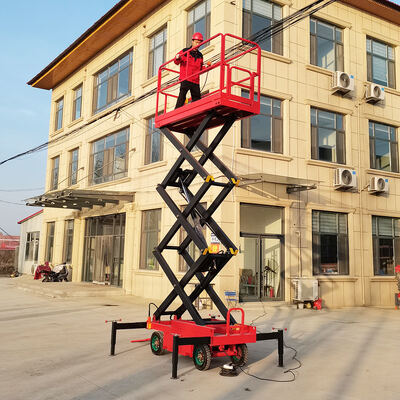 Plateforme élévatrice électrique à ciseaux Équipement hydraulique mobile de travail aérien