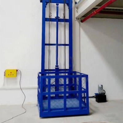 Ascenseur hydraulique électrique fixé au mur vertical de cargaison pour l'entrepôt